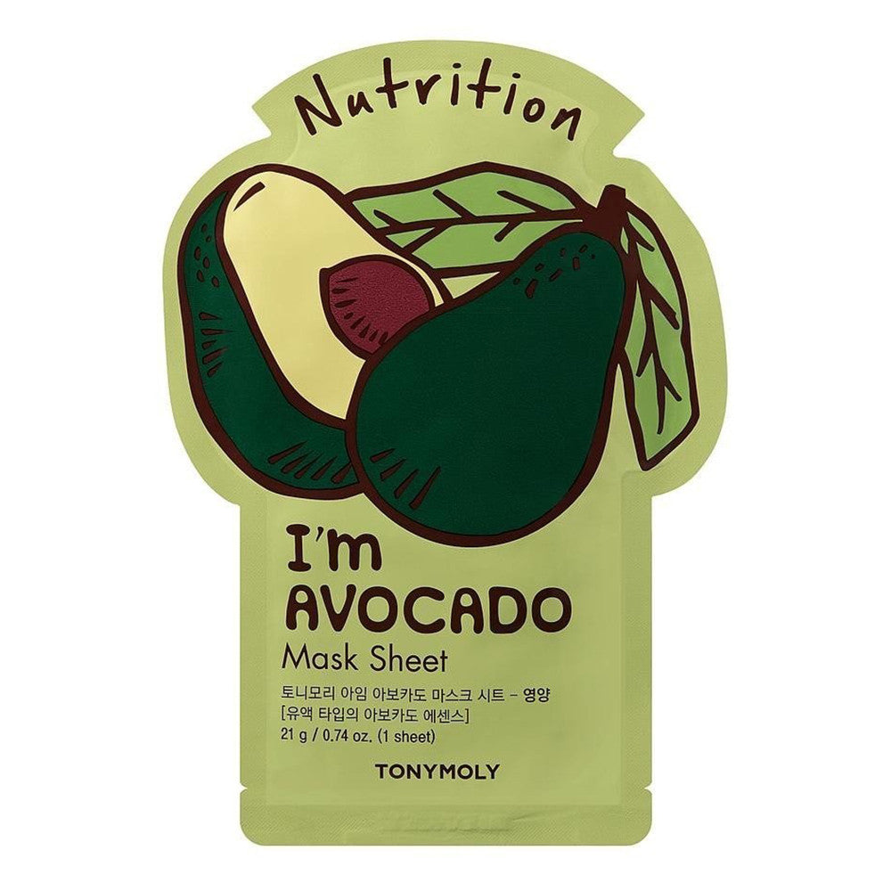 Tonymoly Im Real Avocado Face Mask Sheet 0.74Oz (21g)